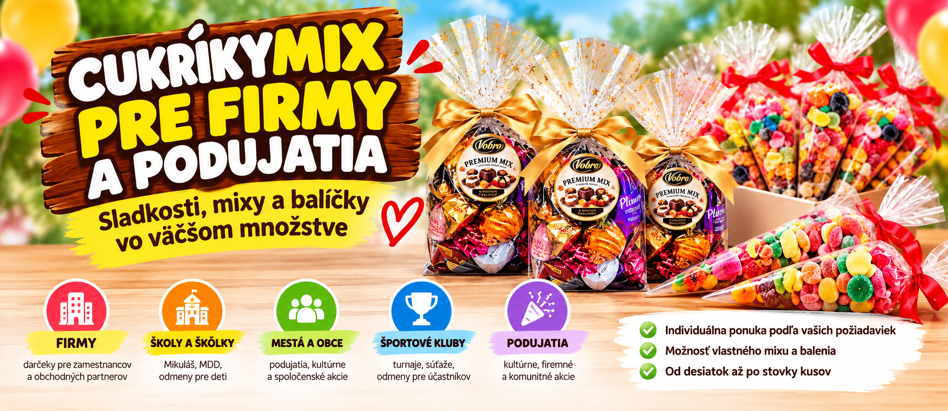 CukríkyMix pre firmy a podujatia